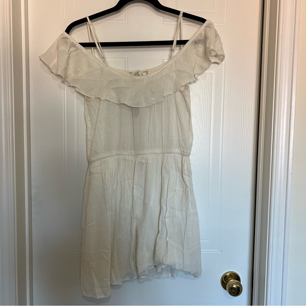 BNWT American Eagle Outfitters Cream Off-Shoulder Dress - Picture 3 of 4